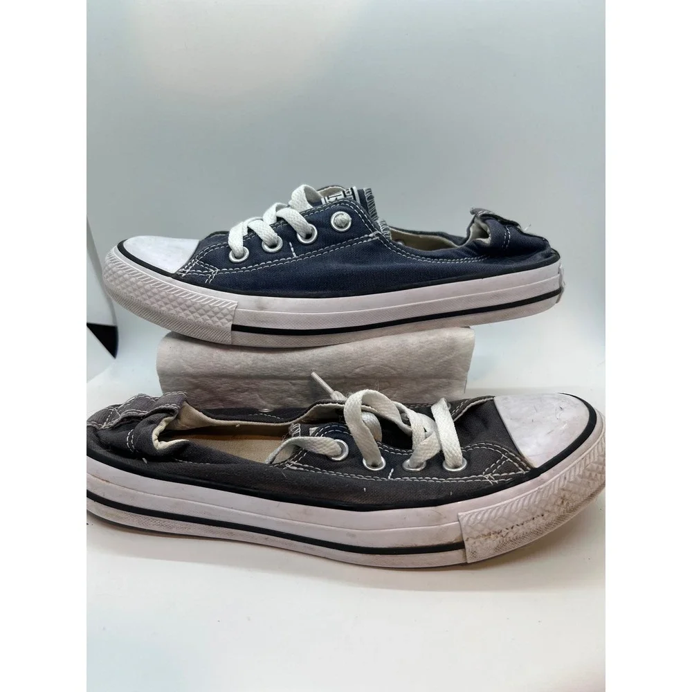 Converse Chuck Taylor Low Navy Blue Sneakers | Womens Size 8 - Picture 2 of 7